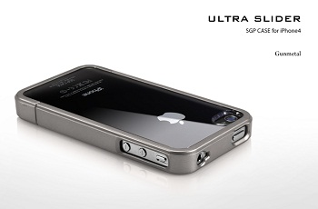 SGP Ultra Slider Case Gun Metal per iPhone 4