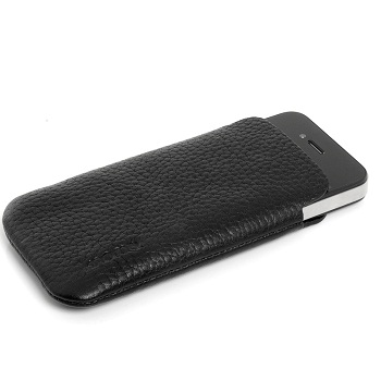 Knomo Leather Slim Sleeve per iPhone 4