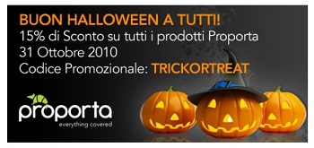 Promo -15% Proporta per Halloween 2010 Promo -15% Proporta per Halloween 2010