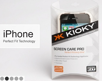 Pellicola Kioky Screen Care Pro (Ultra Clear) per iPhone 4 Pellicola Kioky Screen Care Pro (Ultra Clear) per iPhone 4