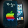Bullysh Navy Vintage con logo colorato Apple per iPhone 4