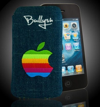 Bullysh Navy Vintage con logo colorato Apple per iPhone 4 Bullysh Navy Vintage con logo colorato Apple per iPhone 4