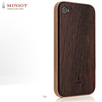 Miniot iWood 4 Contour Wenge/Maple per iPhone 4 Miniot iWood 4 Contour Wenge/Maple per iPhone 4