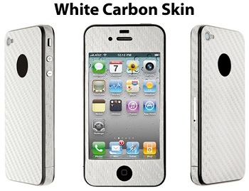 i-Paint White Carbon Skin per iPhone 4 i-Paint White Carbon Skin per iPhone 4