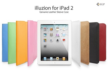 SGP Illuzion Leather Sleeve Case per iPad 2 (e iPad prima serie) SGP Illuzion Leather Sleeve Case per iPad 2 (e iPad prima serie)