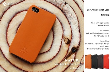 SGP GSM iPhone 4 Nature Just Leather Case Series SGP GSM iPhone 4 Nature Just Leather Case Series