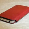 Lucrin Sleeve Pouch in cuoio ecologico di vacchetta
