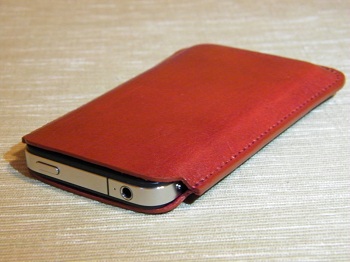 Lucrin Sleeve Pouch in cuoio ecologico di vacchetta Lucrin Sleeve Pouch in cuoio ecologico di vacchetta
