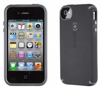Speck CandyShell Satin (Dark Grey/Grey) per iPhone 4S Speck CandyShell Satin (Dark Grey/Grey) per iPhone 4S