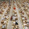 Panorama di uno dei magazzini spedizioni Amazon UK