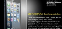 Colorant USG+ Tempered Glass Screen Protector iPhone 5