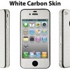 i-Paint White Carbon Skin per iPhone 4