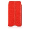 BeyzaCases Zero Series Red Leather per iPhone 4